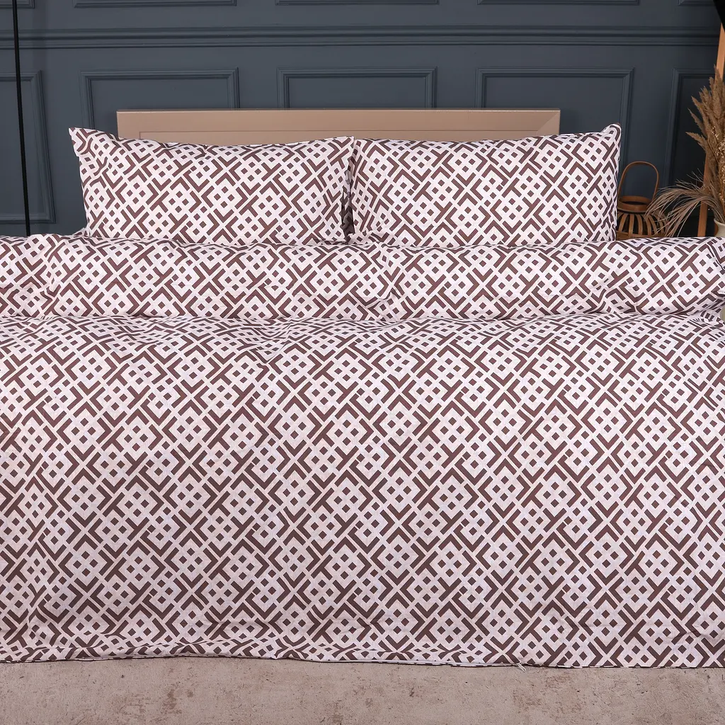 Пододеяльник MirSon бязь Abstract Brown 220х240 см (2200013165132) - фото 2