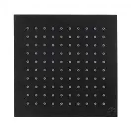 Верхній душ Paffoni Syncro Quadro 200x200xh8 мм із тримачем 400 мм black matt ZSOF075NO + ZSOF063NO, Чорний матовий - фото 4