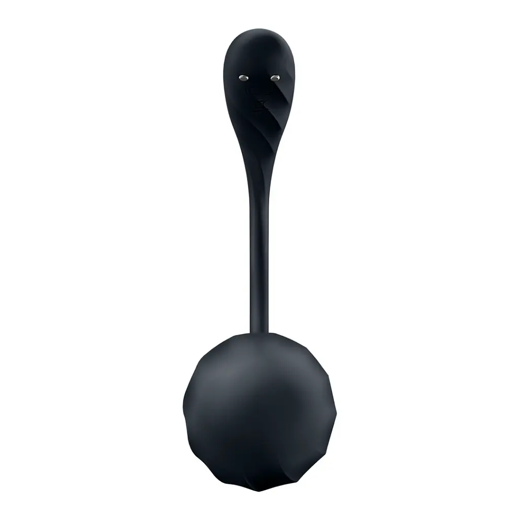 Виброяйцо Satisfyer Ribbed Petal черный - фото 2