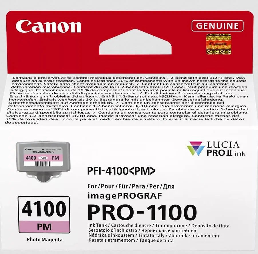 Картридж струменевий PFI-4100 imagePROGRAF PRO-1100 Photo Magenta Canon teh0015040 - фото 2