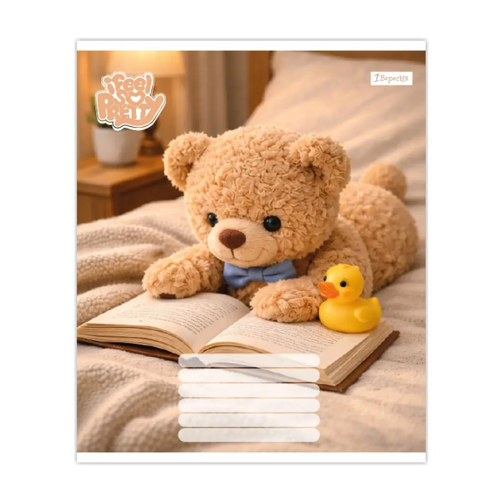 Зошит 1 вересня Bear stories А5 24 аркушів клітинка (768974), в асортименті - фото 4