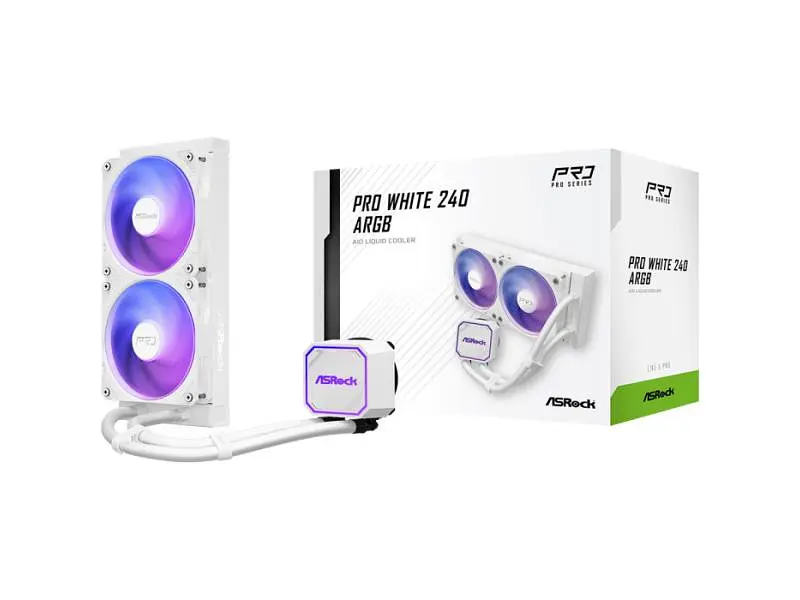 Водяне охолодження ASRock Pro White 240 ARGB - фото 10