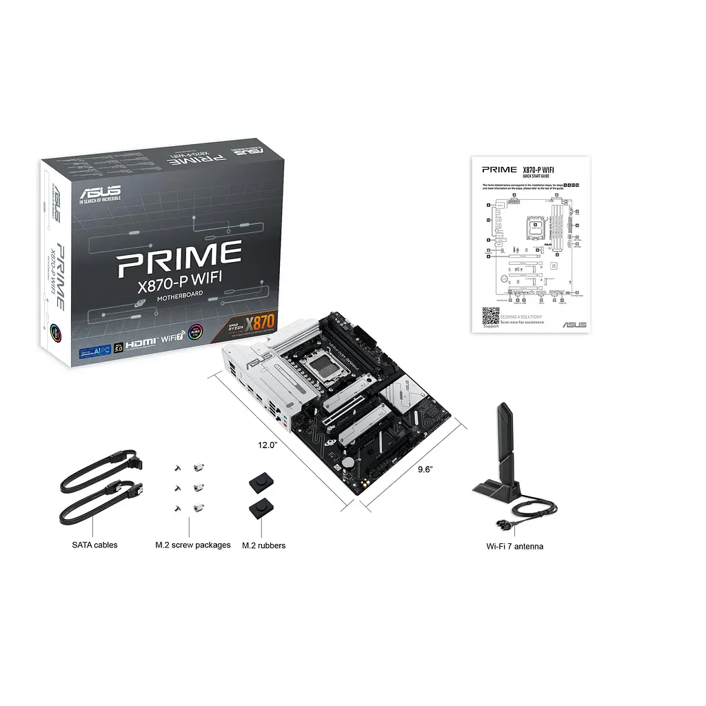 Материнcька плата PRIME X870-P WIFI sAM5 X870 4xDDR5 M.2 HDMI Wi-Fi BT ATX Asus teh0019097 - фото 3