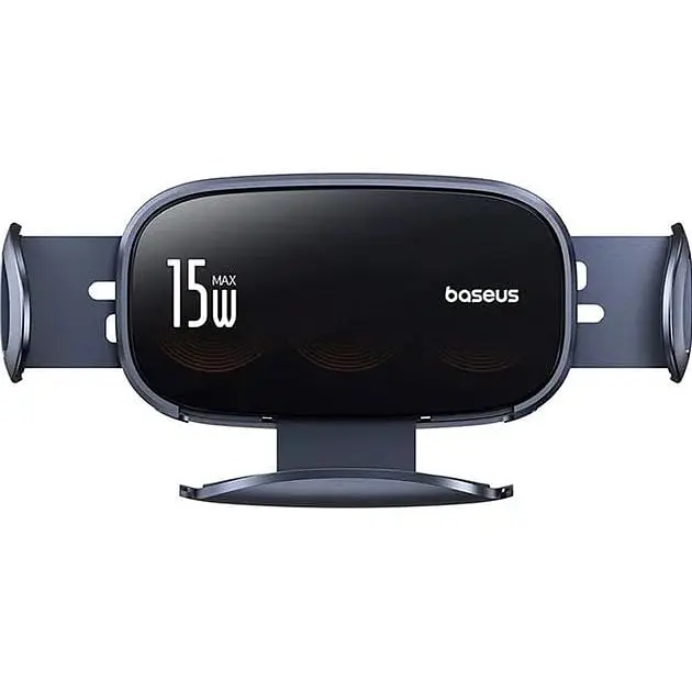  Автотримач із бездротовою зарядкою Baseus LightChaser Series Triple-Coil Wireless Charging Electric Car Mount Cluster Black - фото 2