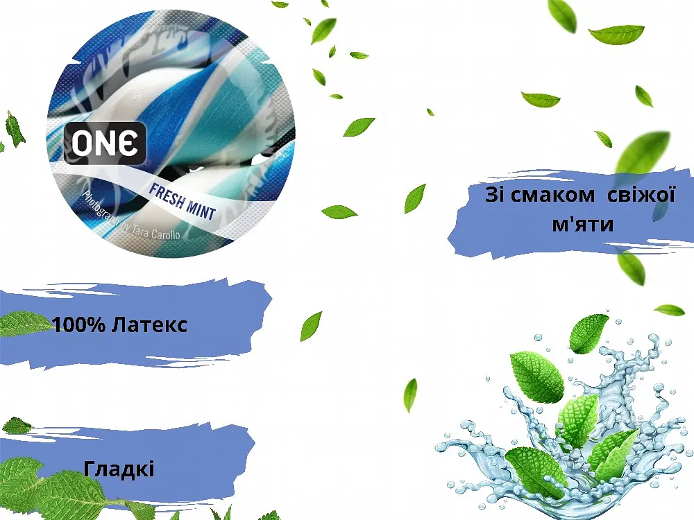 Презервативы One Flavor Waves Свежая мята синие 5 шт. в кейсе (ROZ6501052002) - фото 4