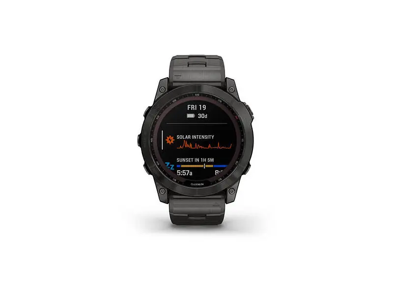 Смарт-годинник Garmin Fenix 7X Sapphire Solar C. Grey DLC Titanium w. Carbon Grey DLC Vented T. Band (010-02541-27) - фото 11