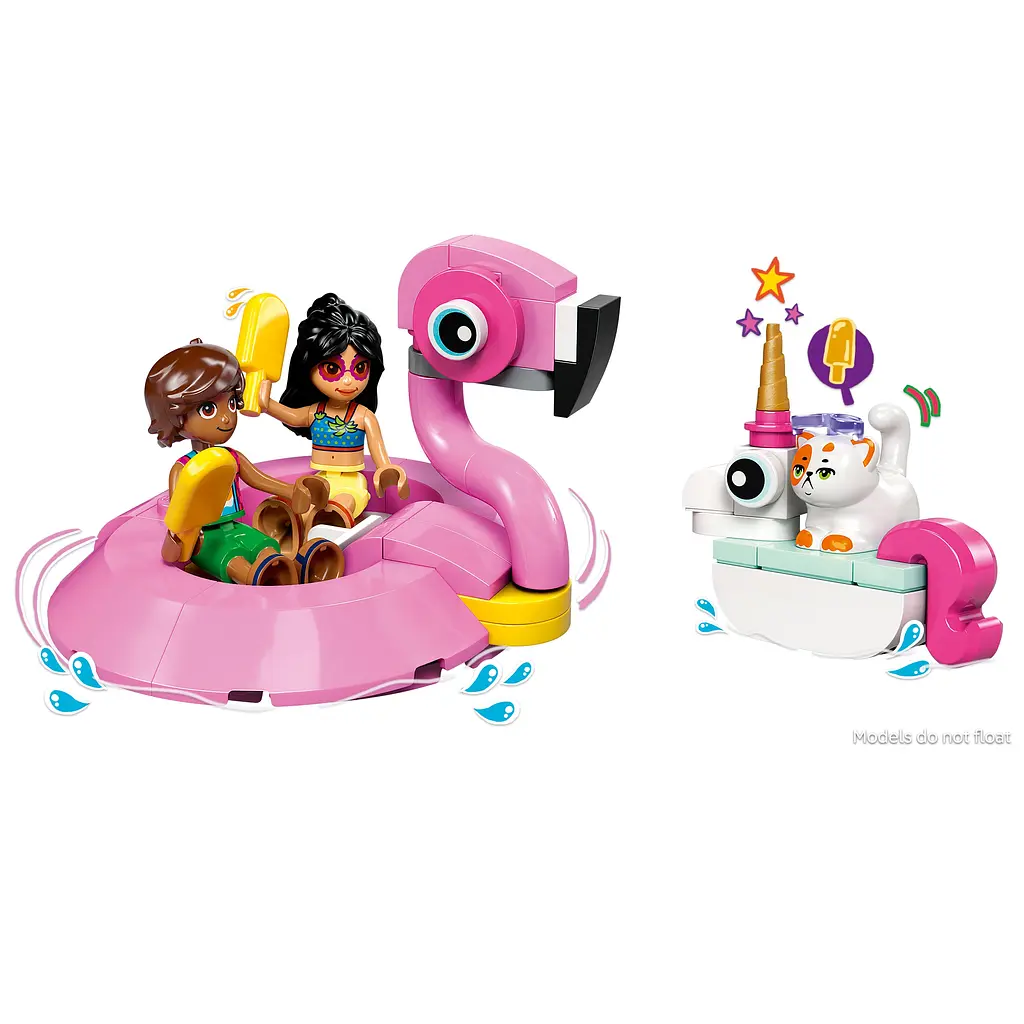 Конструктор LEGO Friends Вечеринка единорога и фламинго у бассейна 99 деталей (42658) - фото 9