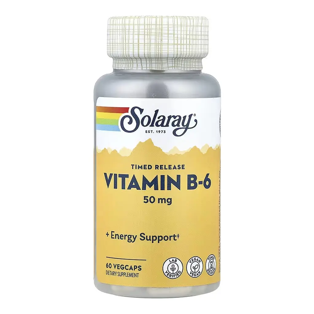 Вітамін B-6, Vitamin B-6 Timed-Release 50 mg - 60 vcaps