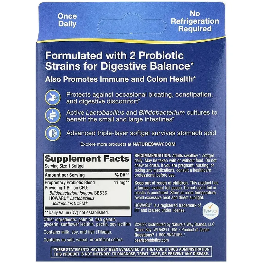 Пробіотик Nature's Way Acidophilus Probiotic 30 м'яких капсул - фото 2