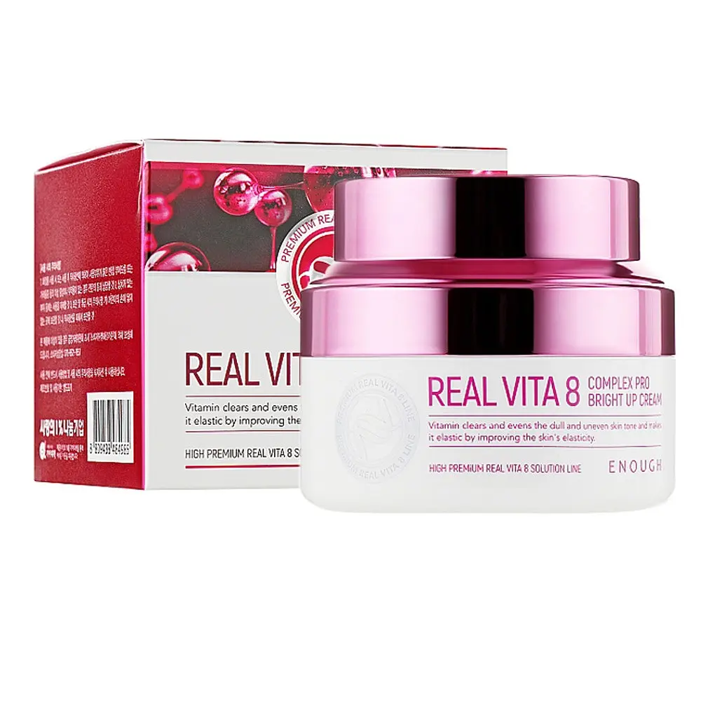 Крем для обличчя Вітаміни Real Vita 8 Complex Bright Up Cream Enough 50 мл - фото 2