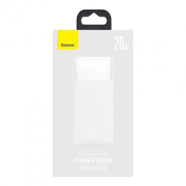 Внешний аккумулятор Baseus Bipow 30000mah 20w (ppdml-N02) Белый - фото 4