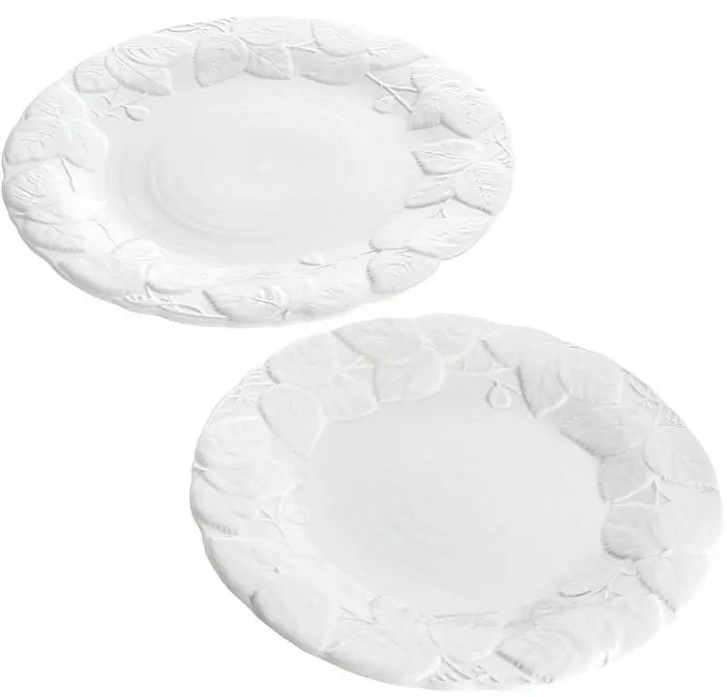 Набір BonaDi 2 обідні тарілки White City Листя фарфор Ø30,5х3 см kuh0007066 - фото 2