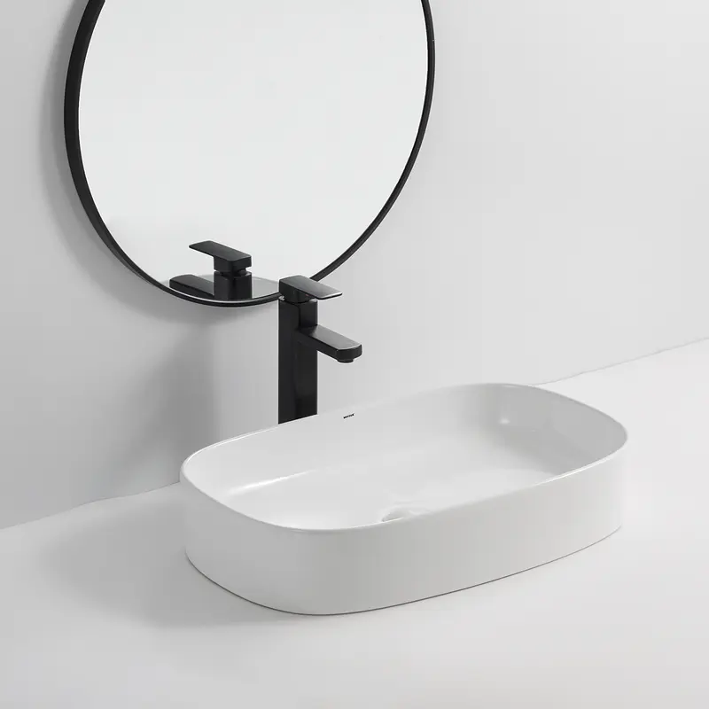 Умивальник накладний Mixxus Premium Bevel-0105 610x375x120 мм MP6524, Білий - фото 8