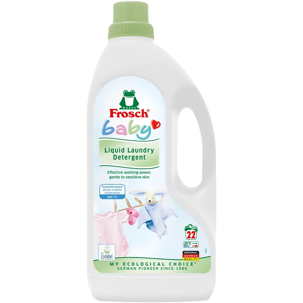 Гель для прання Frosch Baby для дитячої білизни 1.5 л (4009175924087/4009175940391) - фото 2