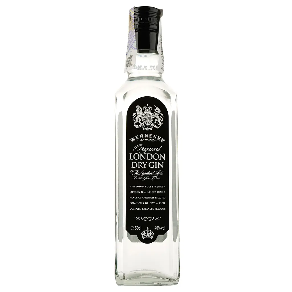 Джин Wenneker Original London Dry Gin, 40%, 0,5 л - фото 2