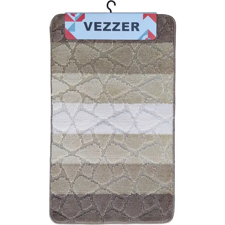 Набір килимків для ванної Vezzer Color line 60x100 та 60x50 см коричневий (VZC05245) - фото 2