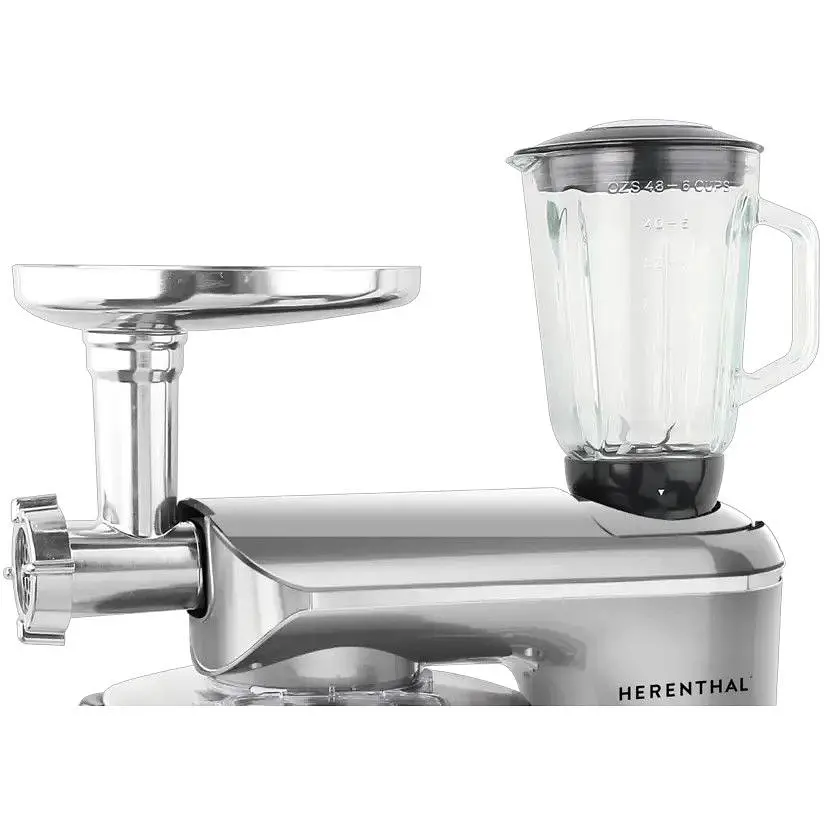 Кухонный комбайн Herenthal HT-PKM2200.472.11BG тестомес с мясорубкой и блендером - фото 2