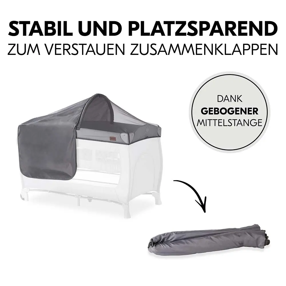 Сітка для дитячого манежу Hauck Travel Bed Canopy Grey, сіра (59920-4) - фото 4