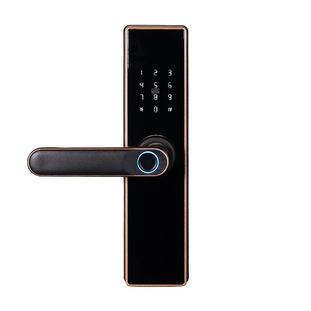 Замок біометричний автономний Trinix TRL-5402BTF Bronze з Bluetooth, зчитувачем відбитків пальців і карт Mifare (65-00072) - фото 7