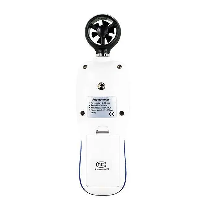 Цифровий крильчастий анемометр 0,3-30 м/с, -10-45 °C WINTACT WT82 - фото 2