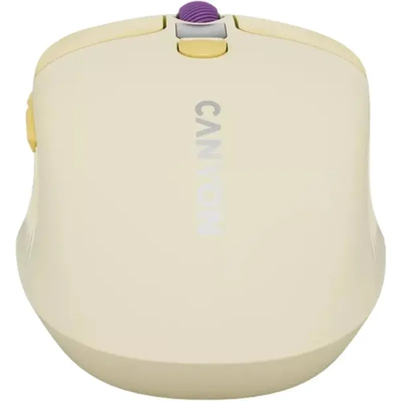 Мишка Canyon MW-26 LCD Silent Wireless/Bluetooth Yellow (CNS-CMSW26Y) - фото 8