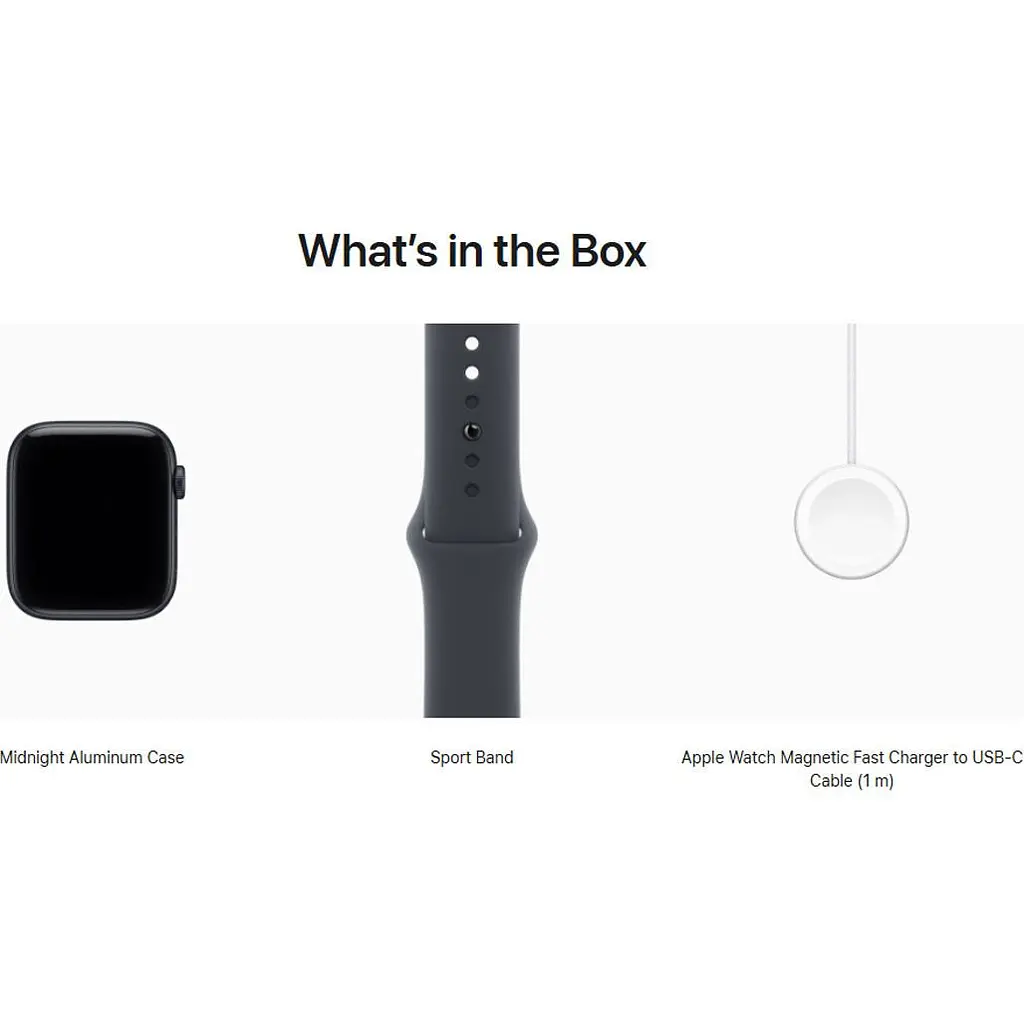 Смарт-годинник Apple Watch SE 3 GPS 44mm Midnight Aluminum Case with Midnight Sport Band M/L (MEHQ4) [145275] - фото 4