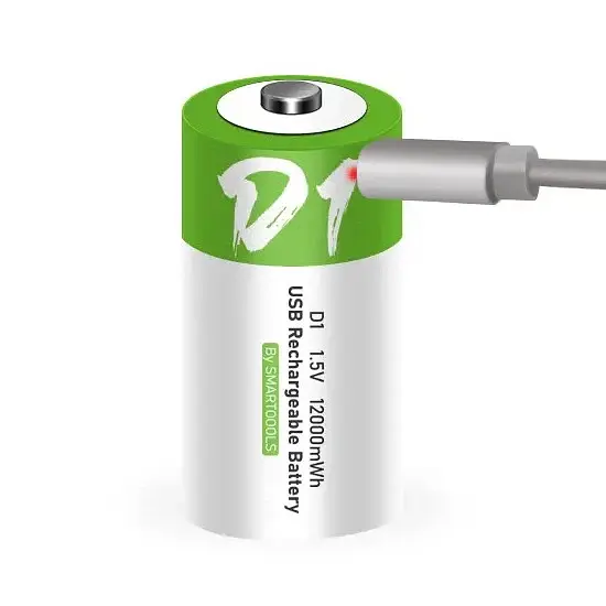 Акумулятор тип D/R20 Smartoools 8000 mAh барило Li-Ion із зарядкою Type-C 1.5V (19329) - фото 2