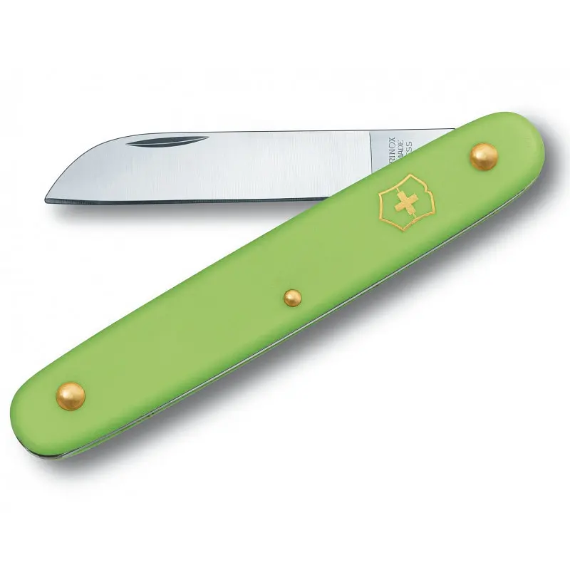 Ніж Victorinox садовий Floral 100мм 1функ зел.мат (блістер)