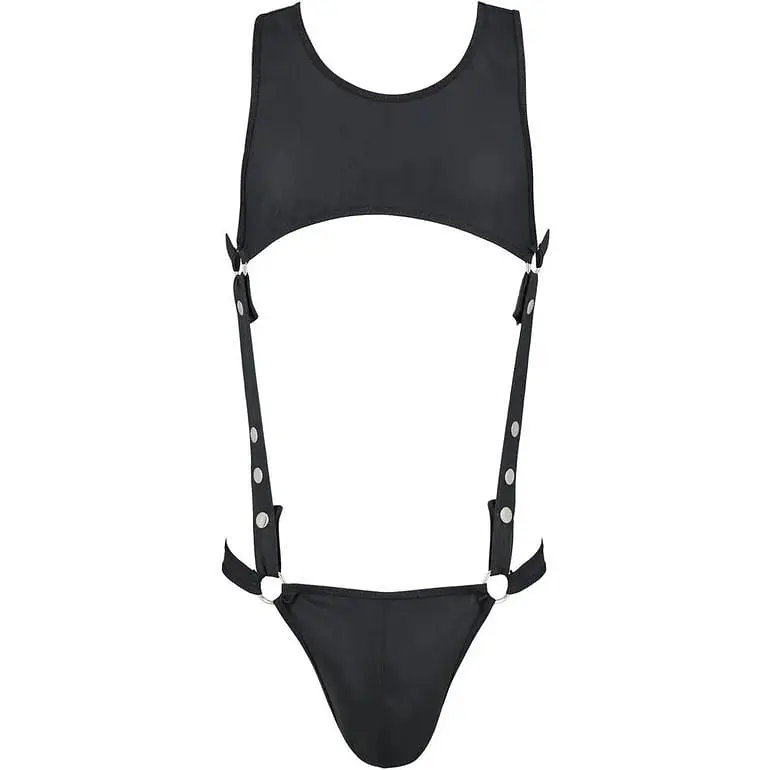 Мужское боди Passion 056 Body Adam black L/XL - фото 3