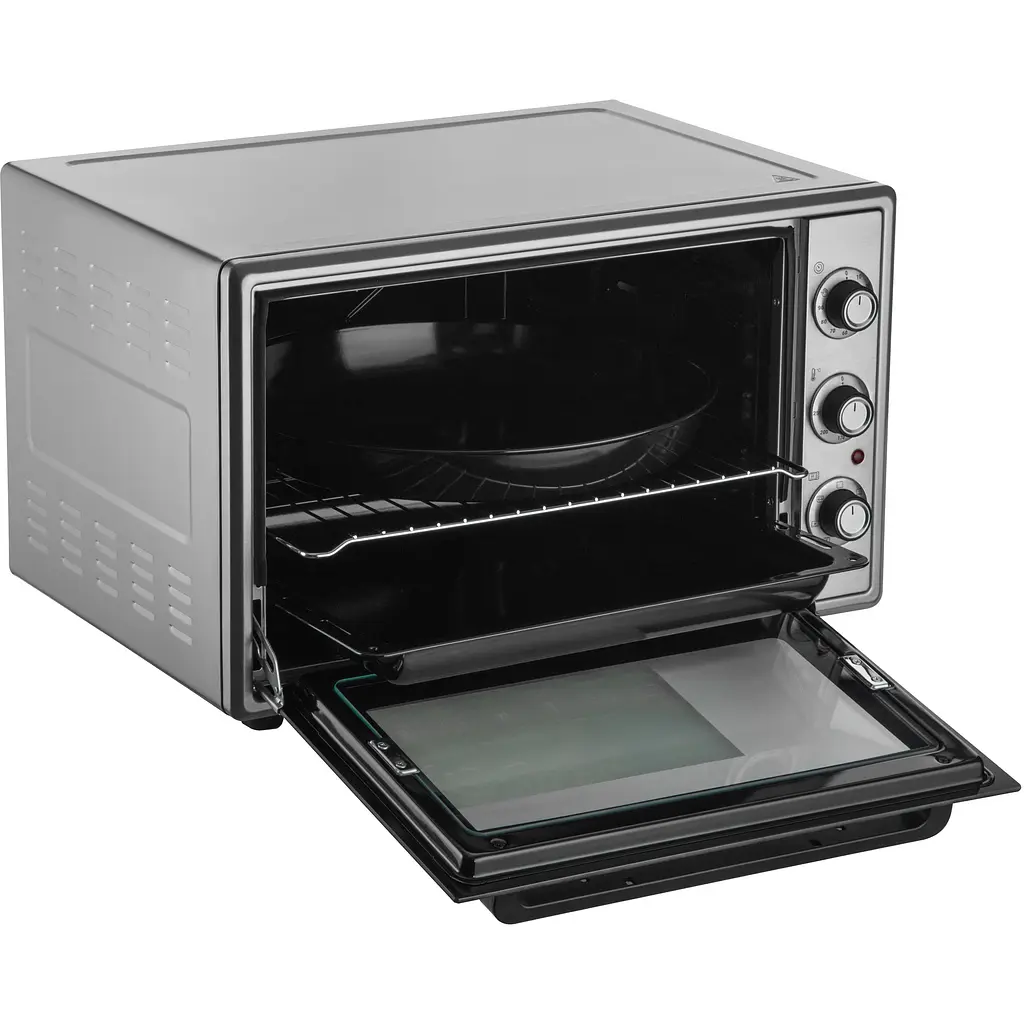 Печь электрическая Ardesto 60 л, 2000 Вт, механич., конвенция, двойное стекло, вертел, серый - фото 4