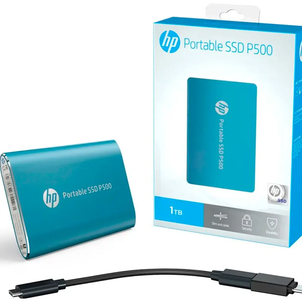 Зовнішній SSD накопичувач HP P500 500 GB Blue [7PD54AA] [105551] - фото 6