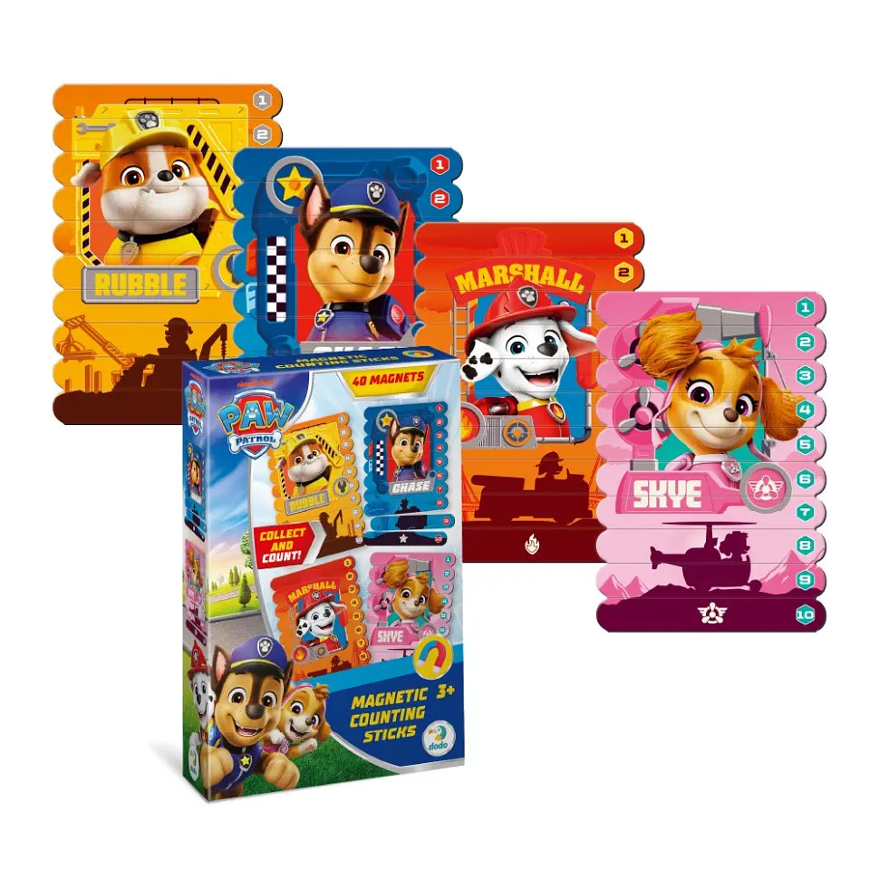 Магнітні палички для рахування "Paw Patrol: Герої-рятувальники" DoDo Toys 200652, 40 магнітних елементів - фото 4