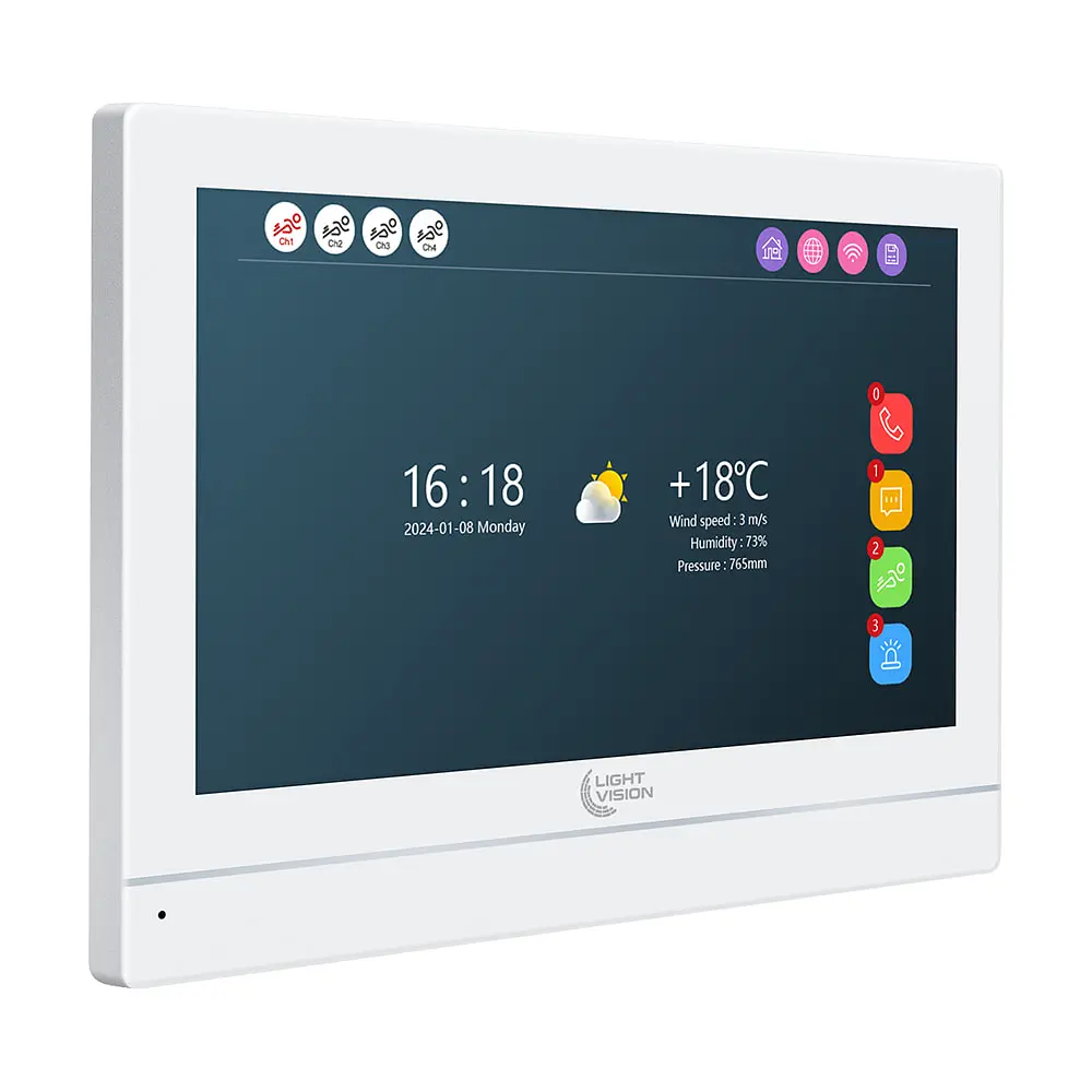 Відеодомофон 7" WiFi Tuya Light Vision MADRID FHD White (82-00245) - фото 3