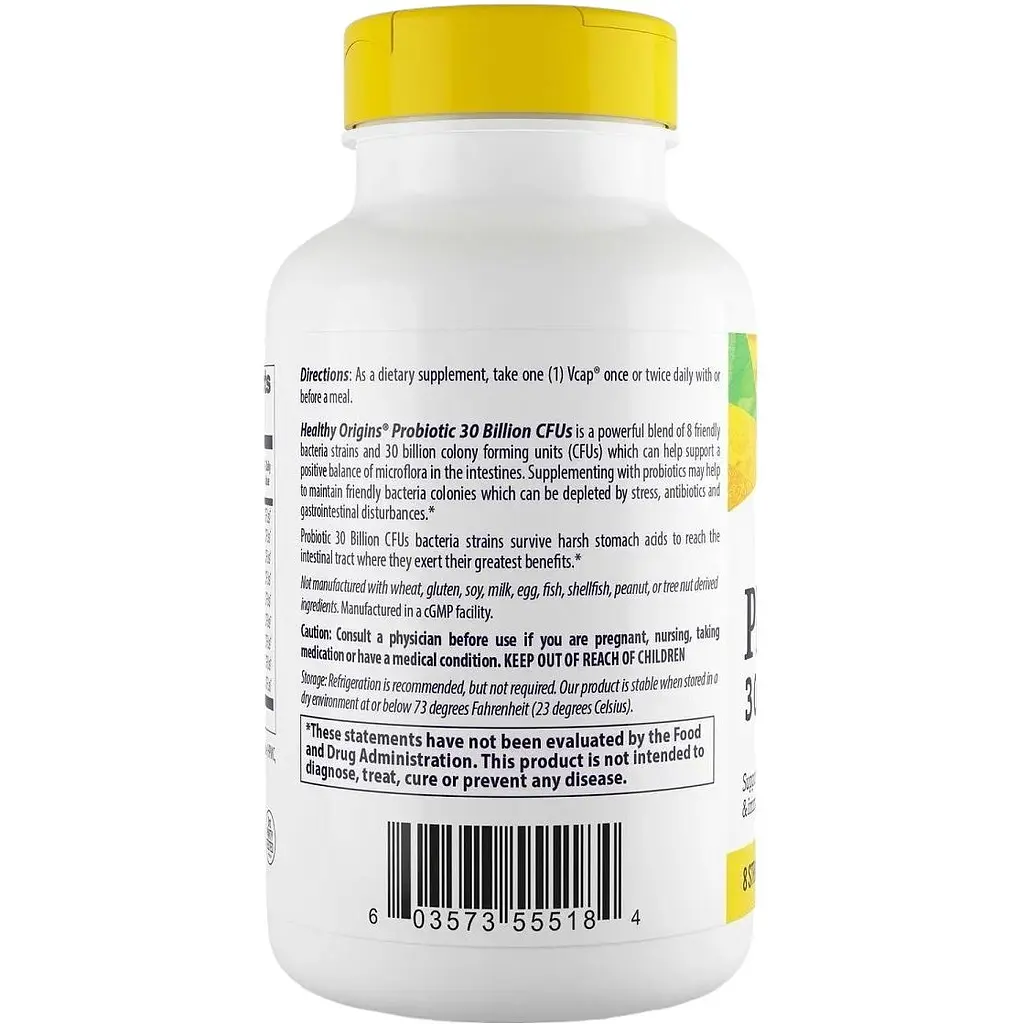 Пробіотик Healthy Origins 30 млрд КУО 150 вегетаріанських капсул - фото 3