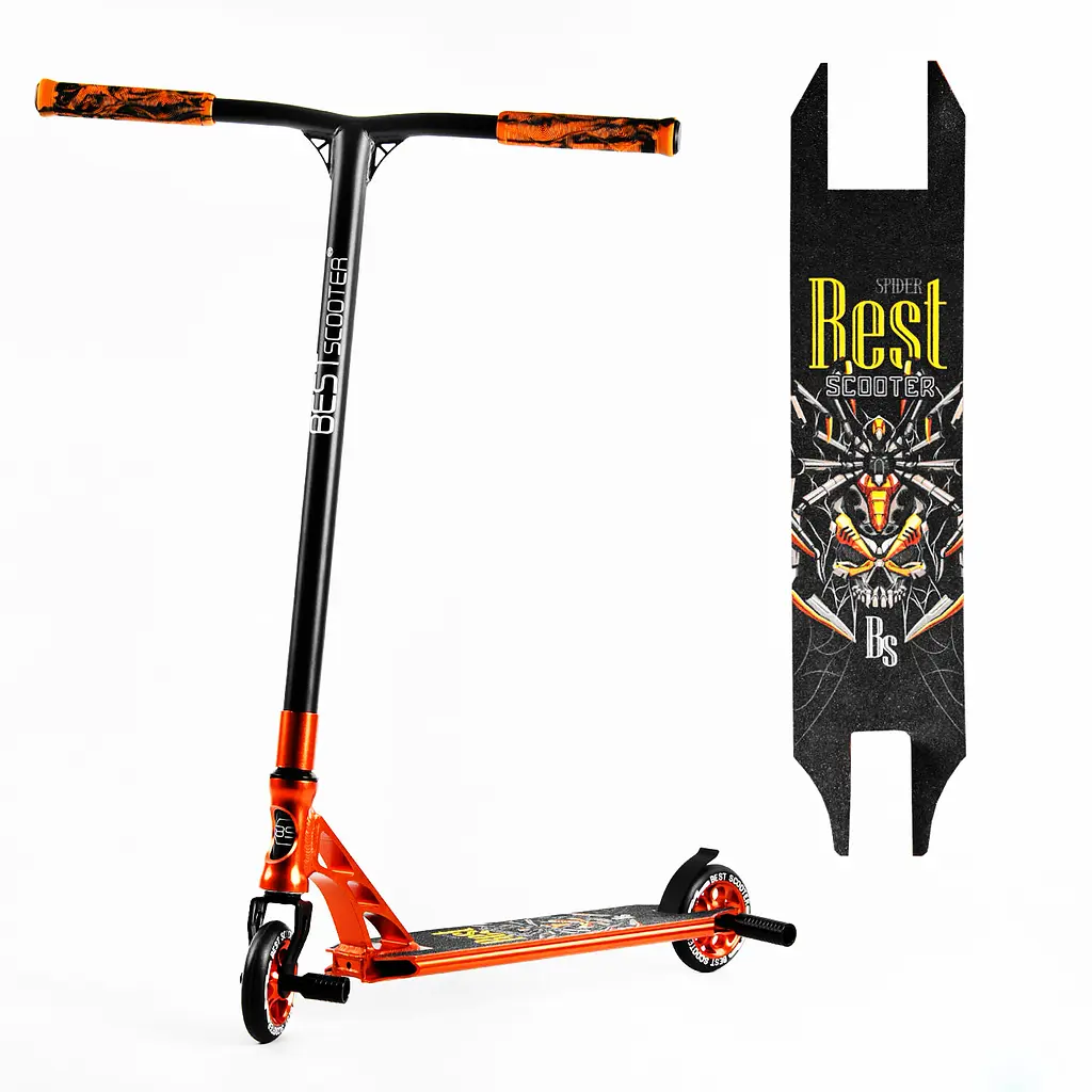 Самокат трюковий Best Scooter 60х85 см Оранжевий 000231660 - фото 2