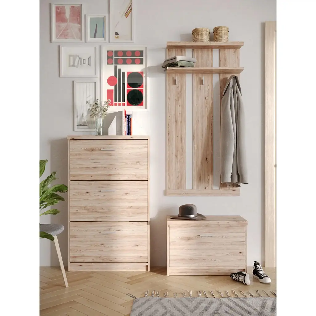 Вішалка настінна Gerbor Шанталь WIE70 дуб санремо світлий (GRB-1084) - фото 2