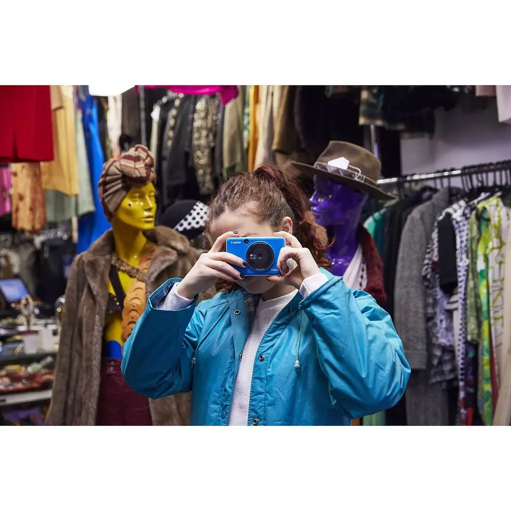 Фотокамера моментального друку Canon Zoemini C CV123 Seaside Blue [3884C008] [131312] - фото 5