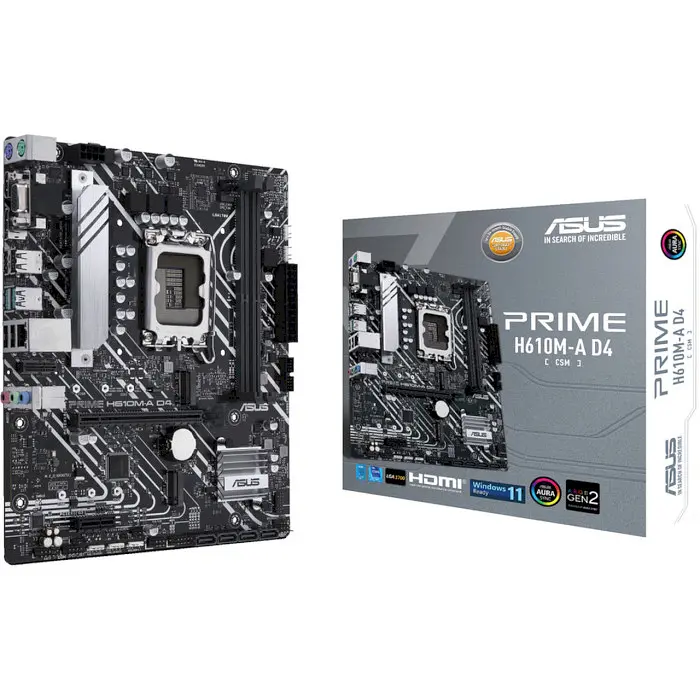 Материнська плата ASUS PRIME H610M-A D4-CSM (PRIME H610M-A D4-CSM) (Socket 1700, Intel H610, Micro-ATX) - фото 6