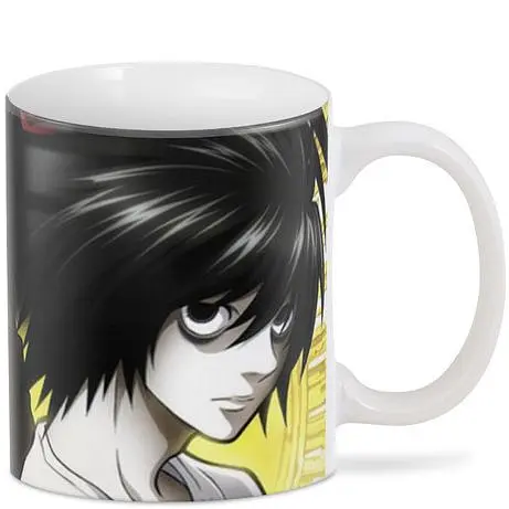 Кухоль GeekLand Death Note- Ель, Лайт, Миса J.02.24 330 мл сірий - фото 2