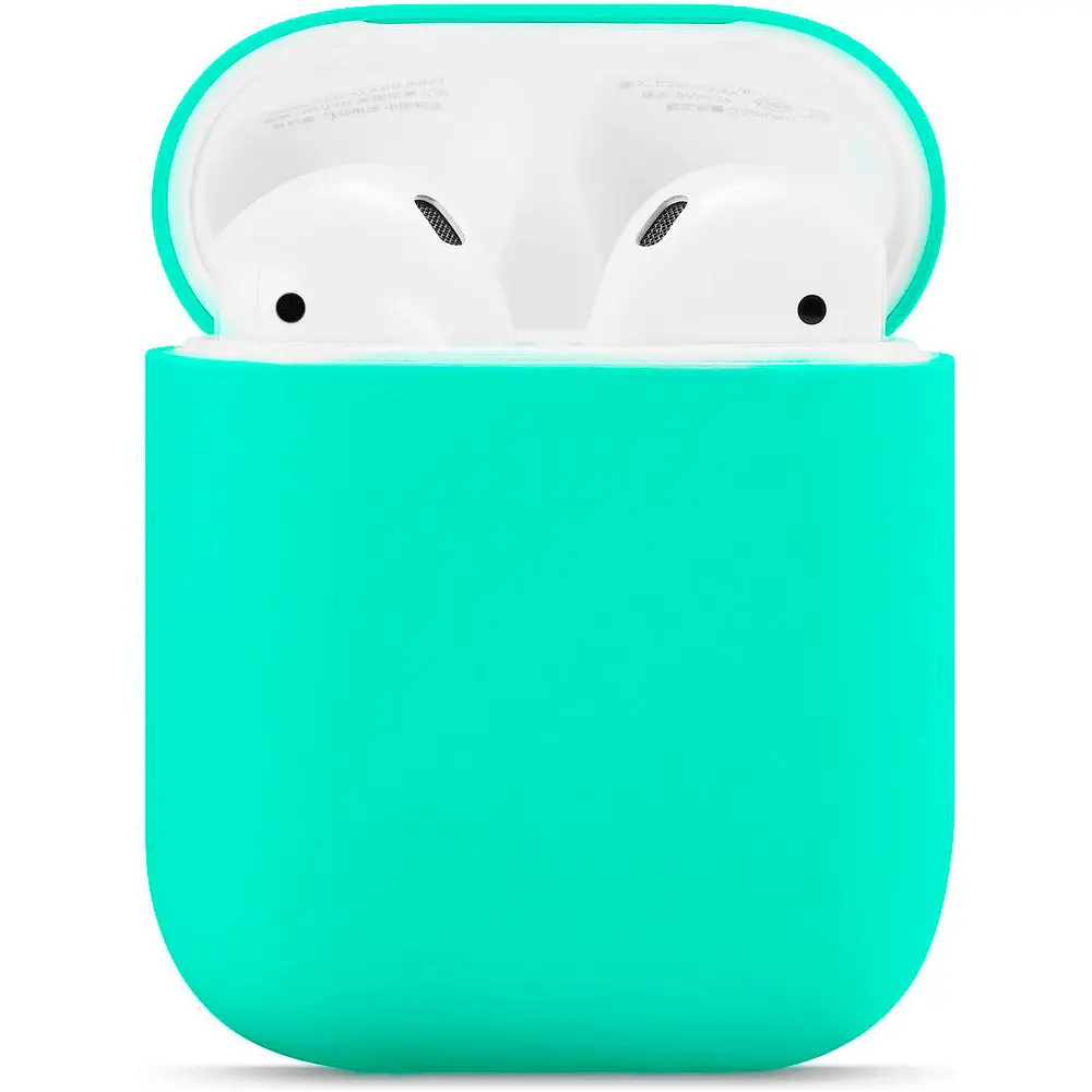 Чохол для навушників New Silicone Case для AirPods 2 Mint Green [38891] - фото 2