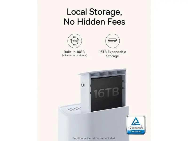IP-камера відеоспостереження BASEUS Security N1 Plus Outdoor White (S0TZ002130) - фото 6