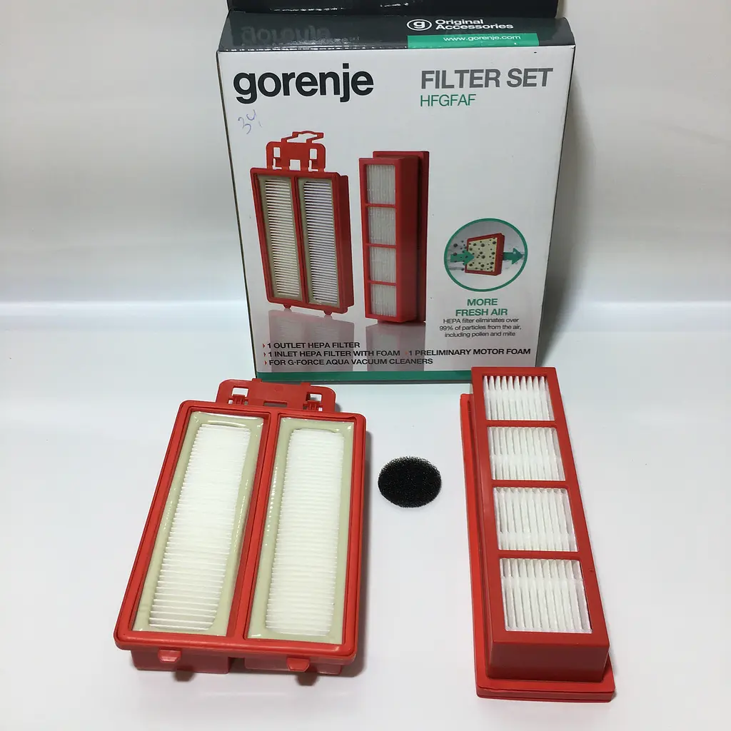 Комплект фильтров для пылесоса Gorenje G-Force Aqua VCEB01GAWWF art. (678536), 731228 (HFGFAF) - фото 2