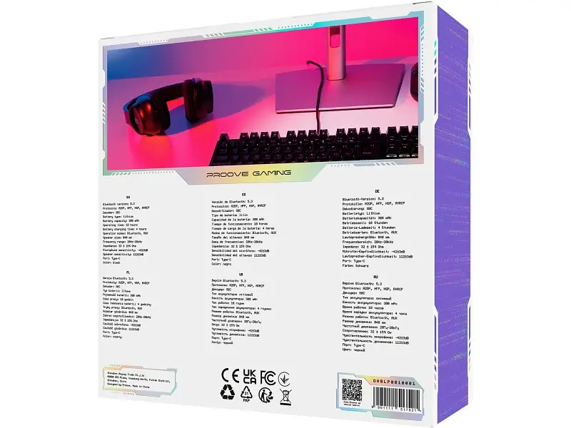 Навушники з мікрофоном Proove Gaming Bliss Pro Wireless Black (GHBLP0010001) - фото 4