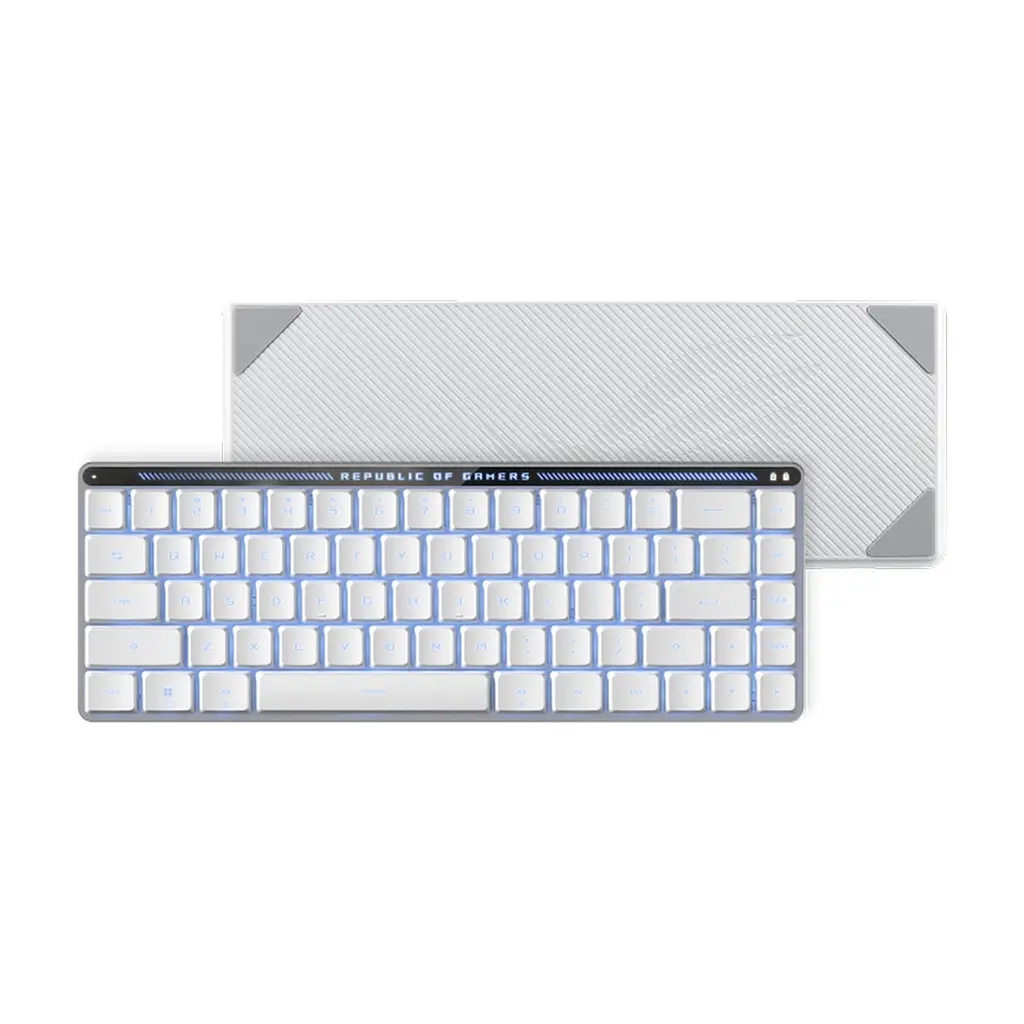 Клавіатура ASUS ROG Falchion RX Low Profile Red Wireless/Bluetooth/USB UA White (90MP03EC-BKMA10) - фото 10