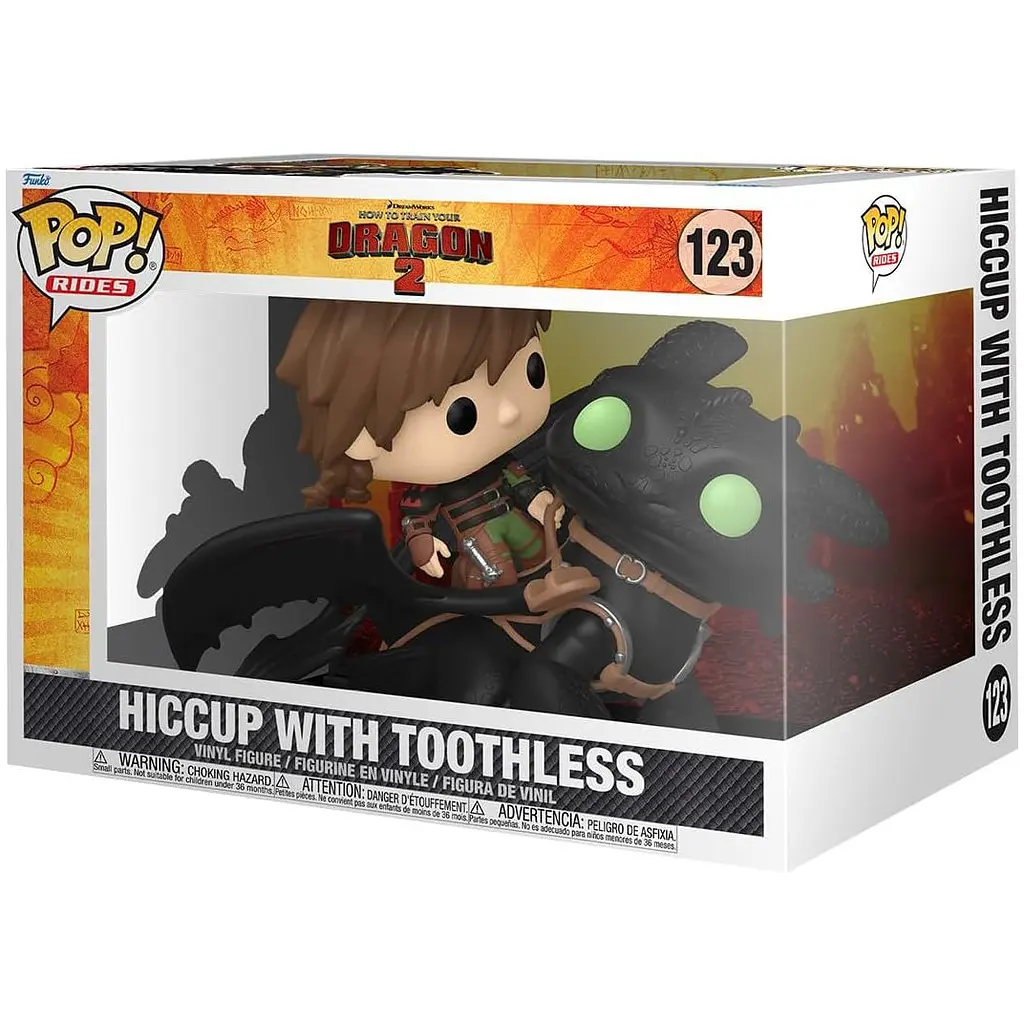 Ігрова фігурка Funko Pop! How to Train Your Dragon 2 Hiccup with Toothless (81181) - фото 2