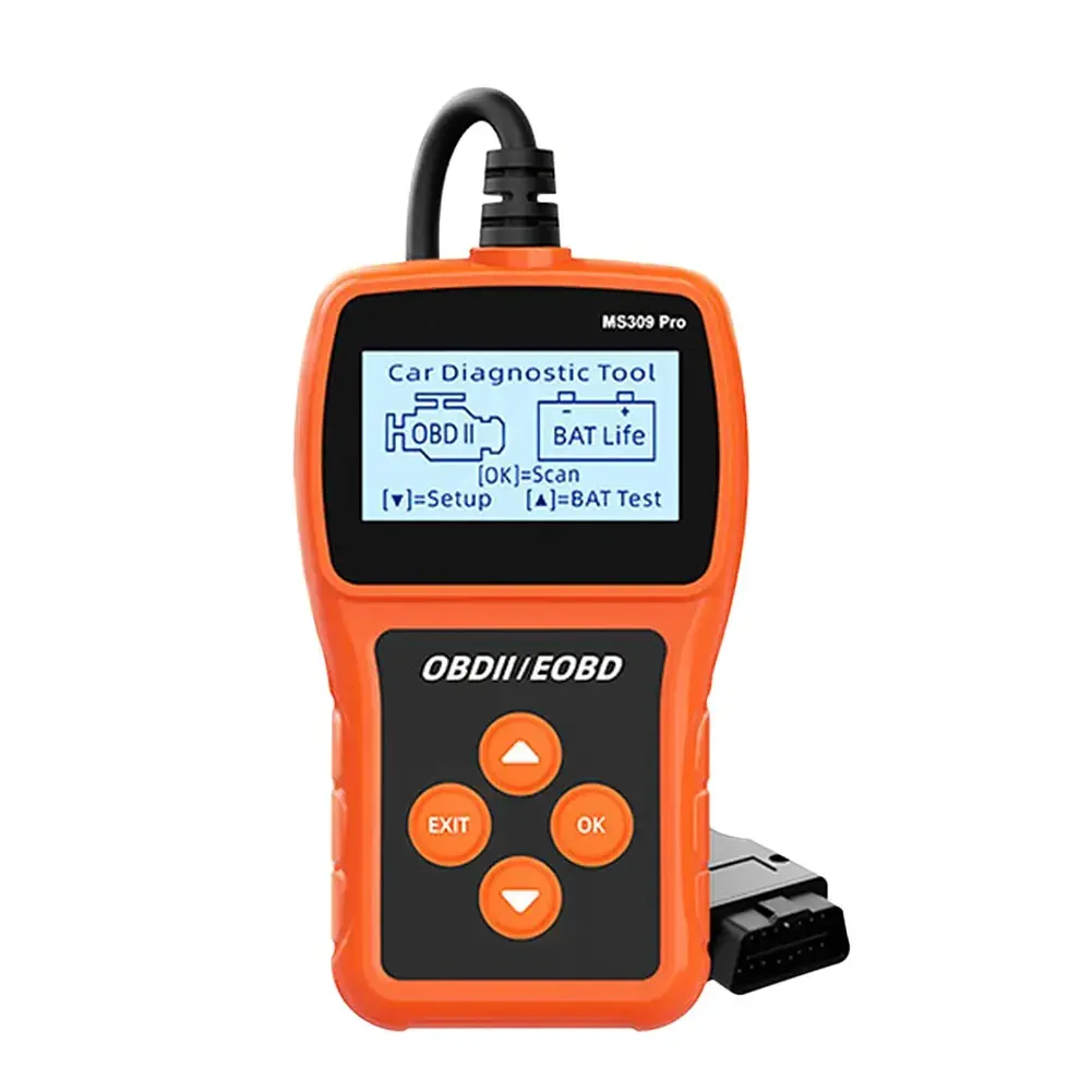 Сканер MS309PRO OBD2, діагностичний інструмент, тестер акумулятора, зчитувач кодів несправностей - фото 2