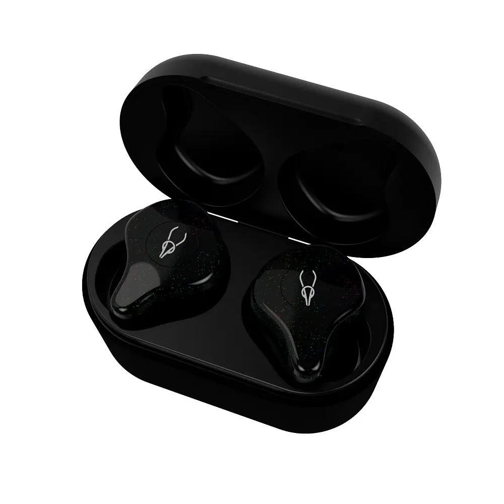 Беспроводные Bluetooth наушники Sabbat X12 Pro Black с чехлом для зарядки 750 мАч черные - фото 4