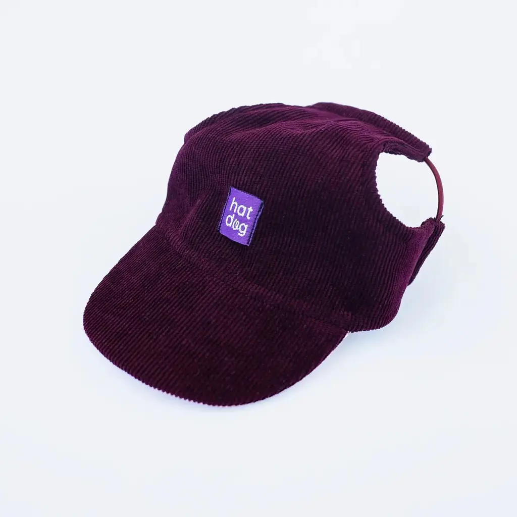 Кепка для собак Hat-Dog Бордо "Дуо" вельвет (XL)