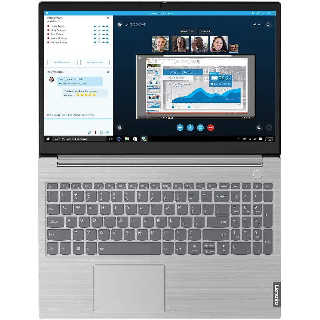 Ноутбук Lenovo ThinkBook 15-IIL i7-1065G7 la 3.90 GHz, 16GB, 512GB, Plus, DOS - фото 7