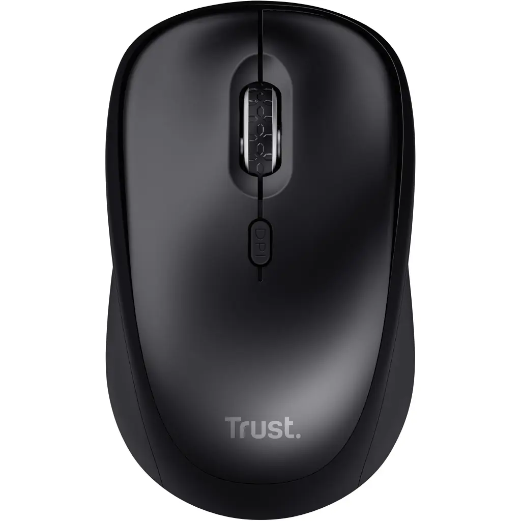 Мышка Trust Yvi+ Silent Wireless/Bluetooth Glossy Black (25512) - фото 2
